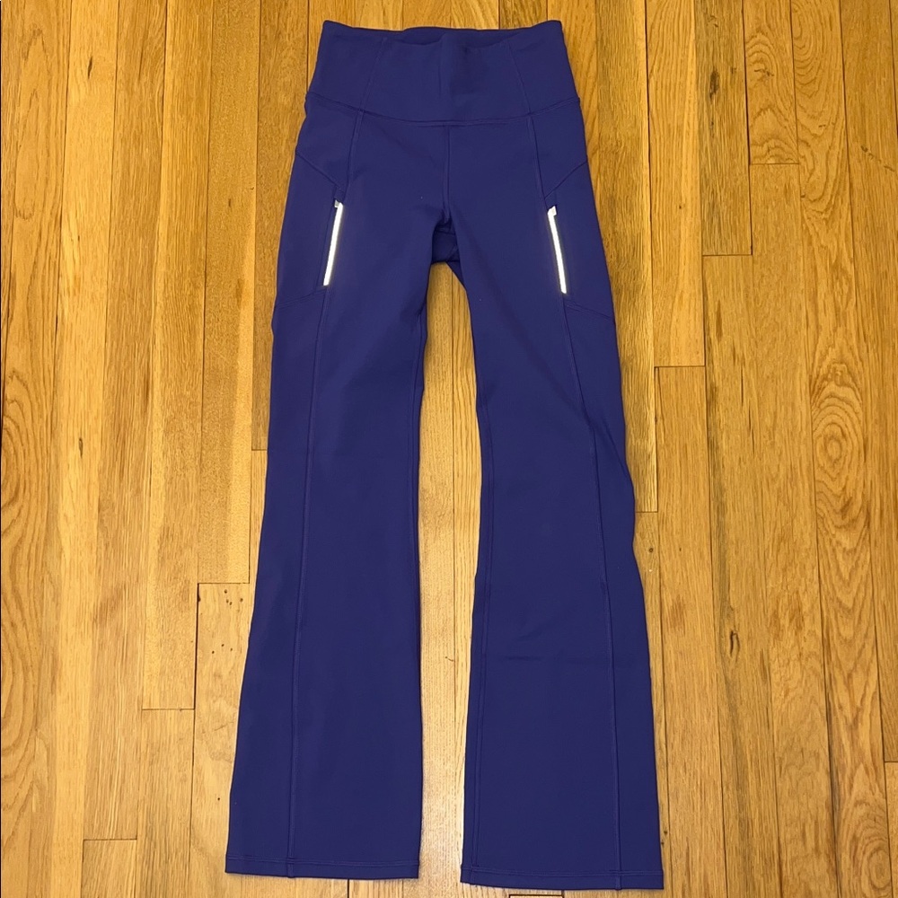 Athleta Rainier Bootcut Pant in Purple